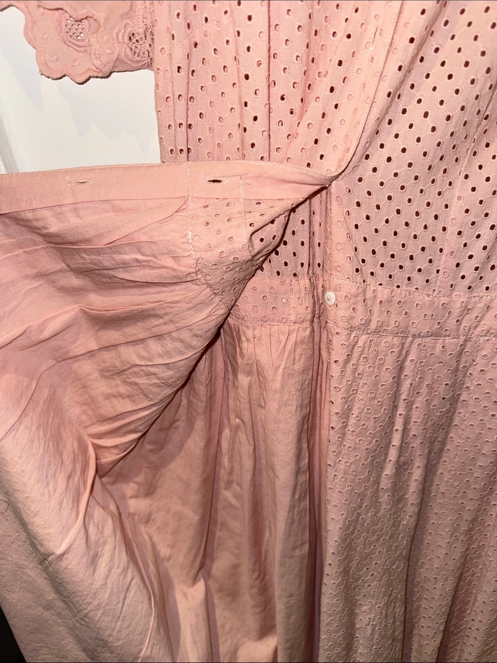 LoveShackFancy Pink Eyelet Maxi Dress - Picture 5 of 6